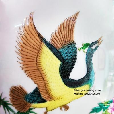 Bình Sứ Sương Chim Công